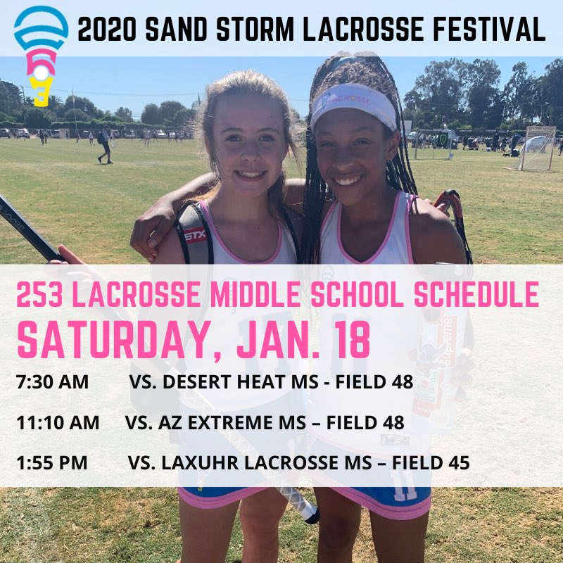253lax's tweet photo. Middle School travel team will embark on their second California tournament this fall &amp; winter. We are excited to get better, play hard and have fun. 🏝🥍 #253lax #SandStorm20 https://t.co/174KVbcT6l
