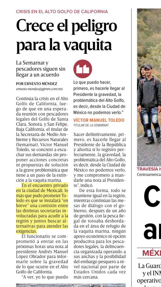 Todo sigue igual en el Golfo de California #VaquitaMarina