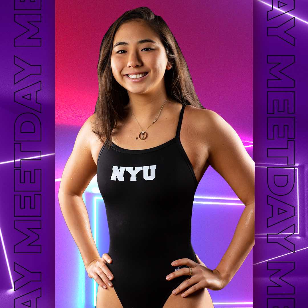 NYUSwimDive's tweet photo. 🏊 MEET DAY 🏊 The Violets are taking on the West Chester Golden Rams in Pennsylvania today at 11! #WeAreNYU #VioletPride https://t.co/KOFLlDG7n9