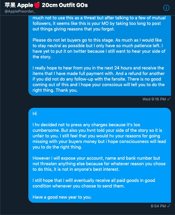 lina_an875's tweet image. we just want our items sent to us in good condition as we hv honored our part of the deal by making full payment. Hope you will eventually see this @ApplePreorder_  and make things right. Thank you. #MalaysiaGO #MIA #applepreorder