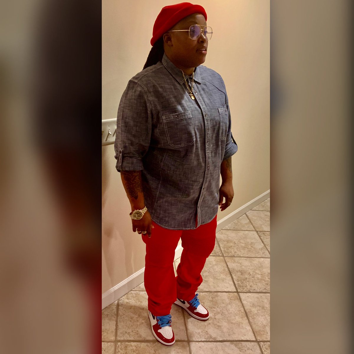 zeethatsher's tweet photo. Competition: tell me where I can find that at again??? no matter the results I will never break the code ✈️✈️ish ALWAYS #ibeenDAT #feaarlessRetro1s #SneakerHead4Life https://t.co/lVpjVgeqbB