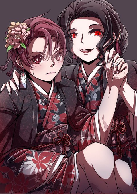 りいん🐾さんがTwitterに投稿した鬼舞辻無惨(鬼滅の刃)のイラスト。
