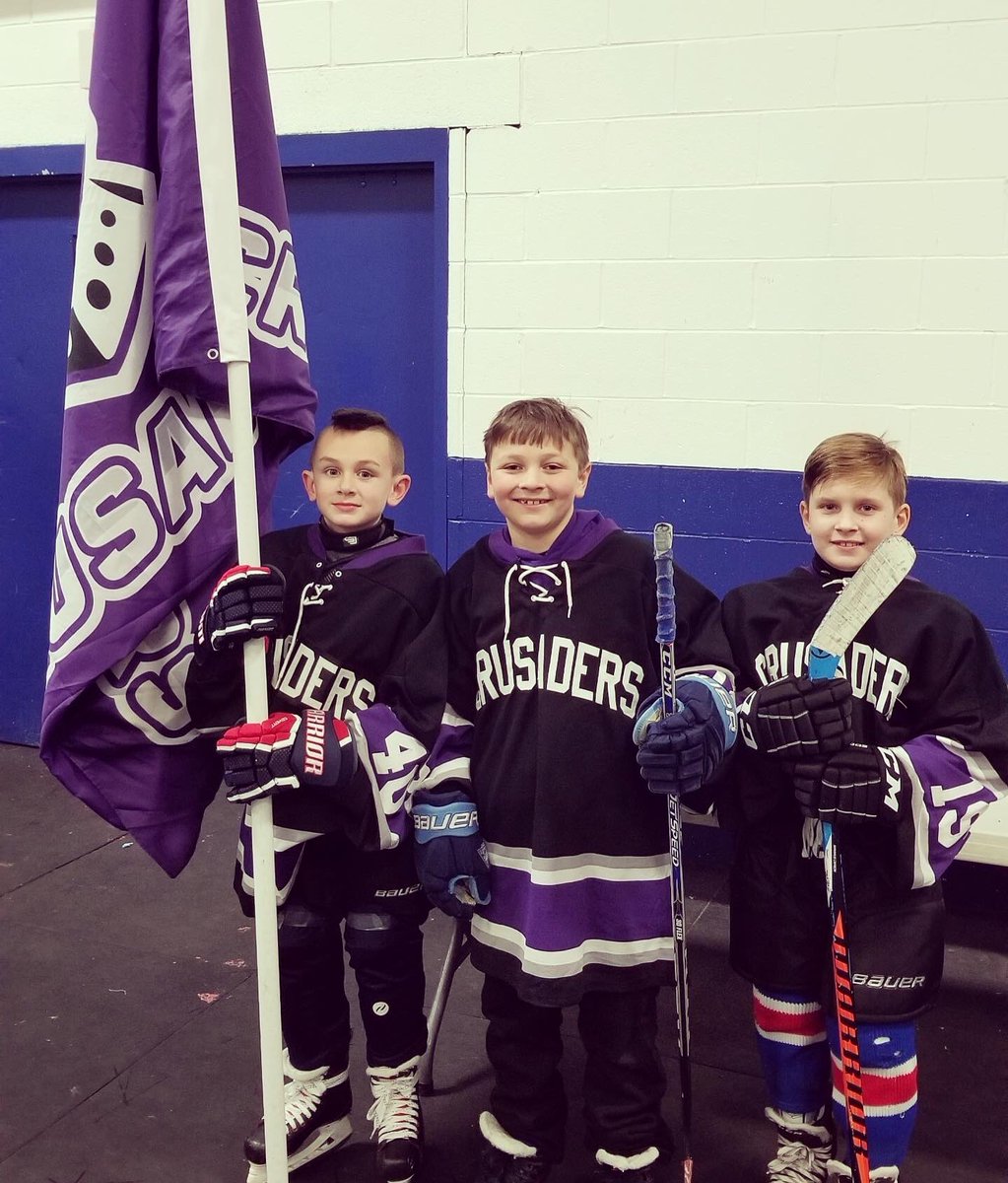 MWhockey's tweet photo. A six goal 2nd period leads to a 9-4 victory over New Rochelle HS. Big thanks to Dylan, CJ, and Sean for leading us out! Mark your calendars as the Crusaders host the Greece Storm (Rochester, NY) Friday 1/24 7:15pm at Ice Time Sports Complex. #FridayNightIce #MWhockey #MWpuck https://t.co/M7hLmZH1f3