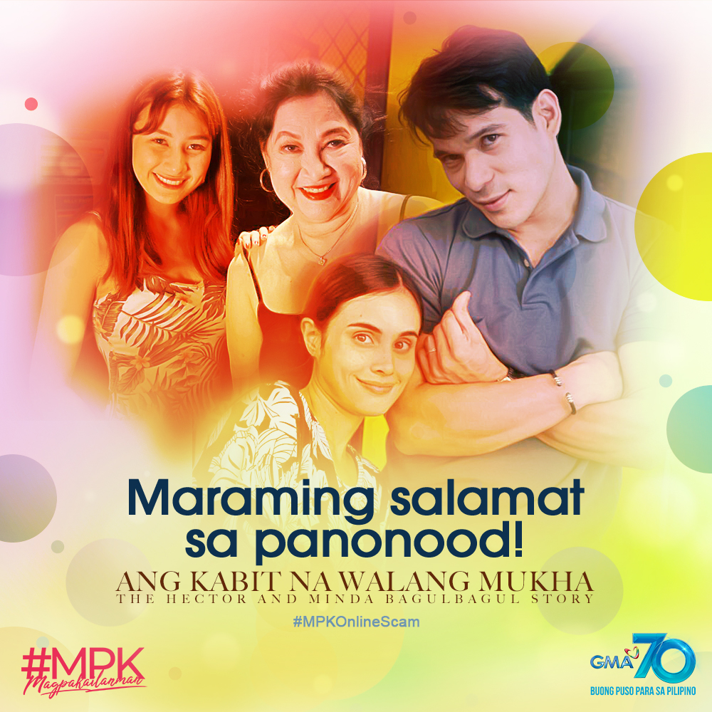 MPKGMA's tweet photo. Thank you for watching #MPKOnlineScam! May mga naging experience din ba kayo tulad nito? May mga natutunan ba kayo mula sa episode?
More #MPK features: https://t.co/ZRFv9yo87O https://t.co/byCgbQi3yJ