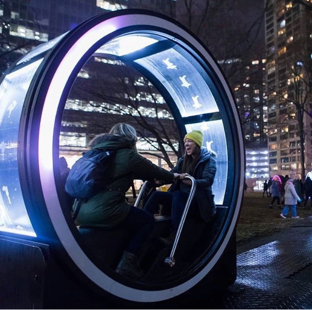 joe_cressy's tweet photo. On now! #loopTO, an interactive installation at York Street & Queens Quay West, brought to you by @WaterfrontBIA. https://t.co/NFhSR8PwMQ