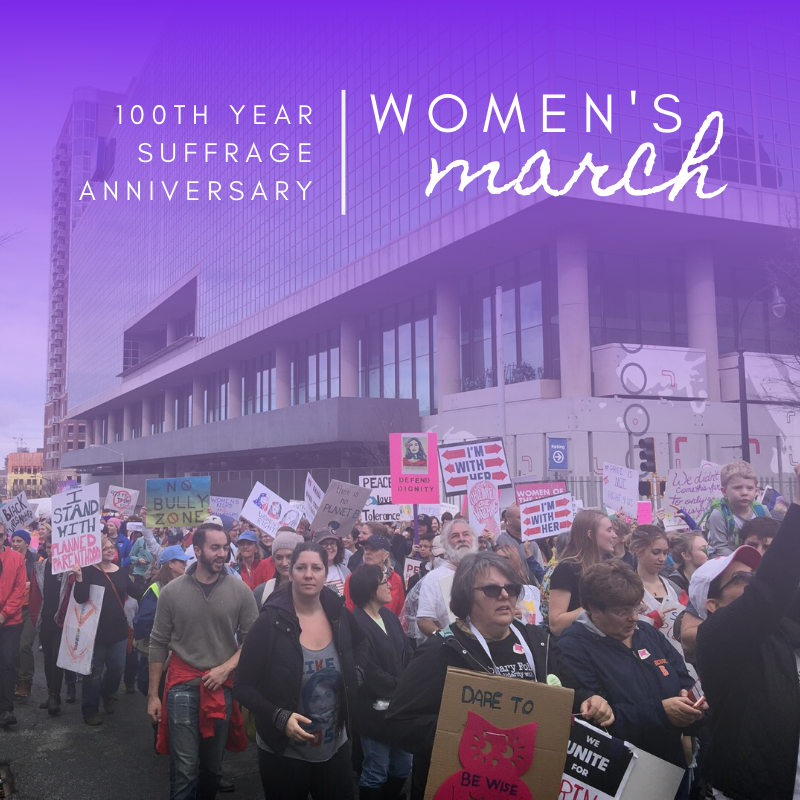 Happy #SuffrageSaturday! Today there will be women’s marches nation-wide, fighting for the freedom of all people in this country. Similar to the Suffrage Movement, the Women’s March seeks to reach across state lines and unite women for a common cause.