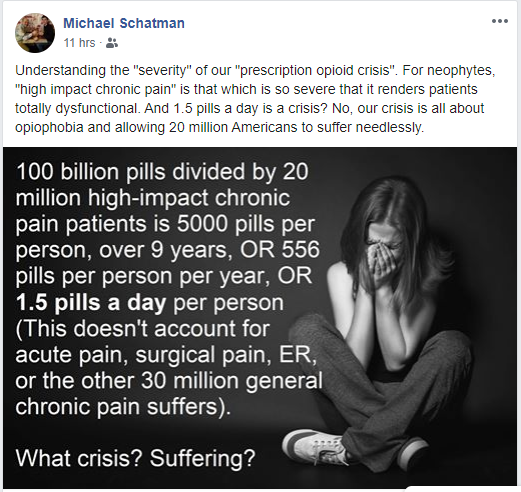 tal7291's tweet photo. It seems that simple arithmetic is hard for legislators, policy makers & journalists.
On the other hand, Patients, Advocates, & Physicians seem to have a better grasp on understanding what 100bil opioid doses means.
STOP #BadArithmetic in its tracks.
#ChangingThe Narrative https://t.co/3ExJBn337v