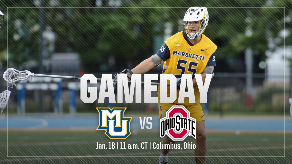 MarquetteMLax's tweet photo. Exhibition Opener.

〽️arquette vs. @OhioStateMLAX 🌰. 

#WeAreMarquette https://t.co/WgOjvF48nf