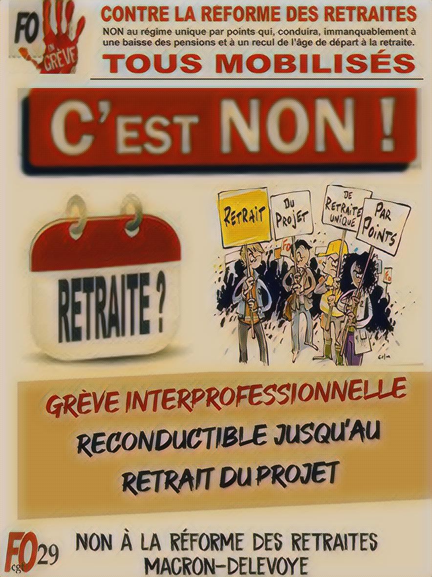 FOHIACT's tweet photo. 🔴✊ 🆘️#Retraites 🆘️ #Bretagne #Finistère #Brest #24Janvier2020 🔴✊ #FORCEOUVRIÈRE #GRÈVE #Manifestation #UDFO29 https://t.co/C7SOewCx3x