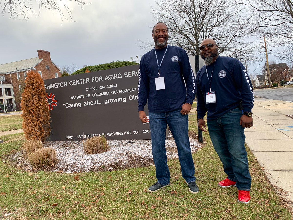 IAM_Union's tweet photo. We are helping to serve breakfast and setting up bingo games for elderly residents in the District. #MLKconf https://t.co/V0L4bvebGK