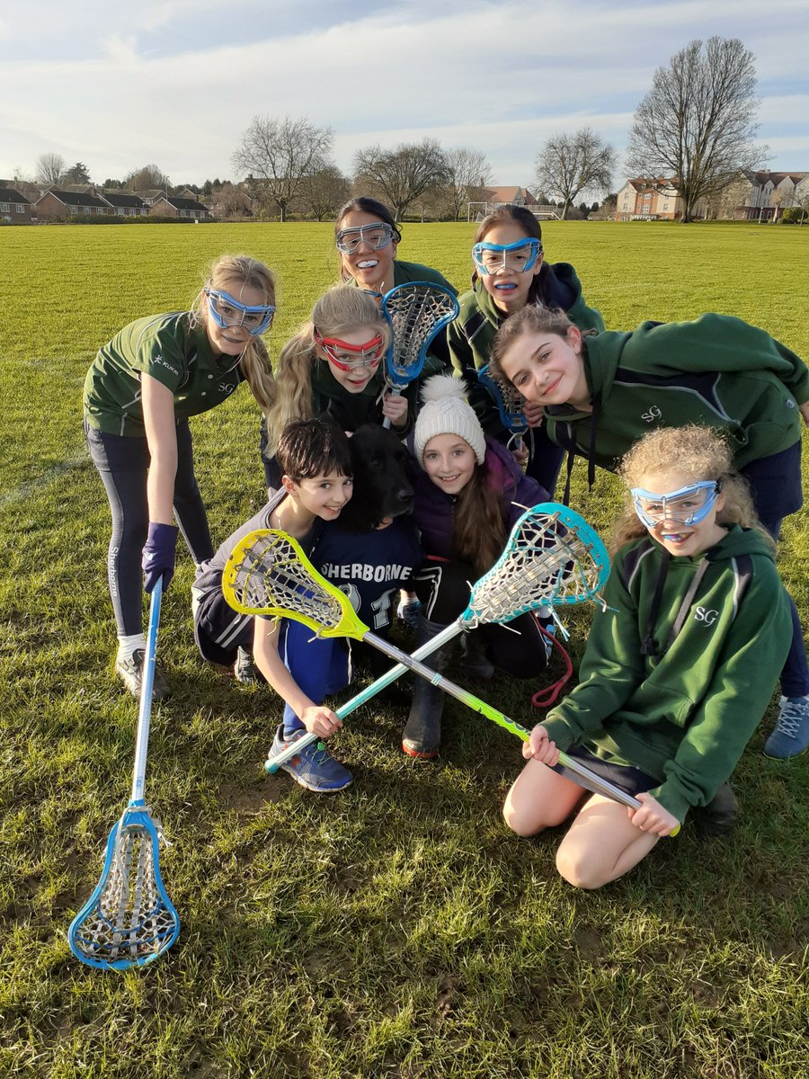 West lacrosse with Salty the mascot!