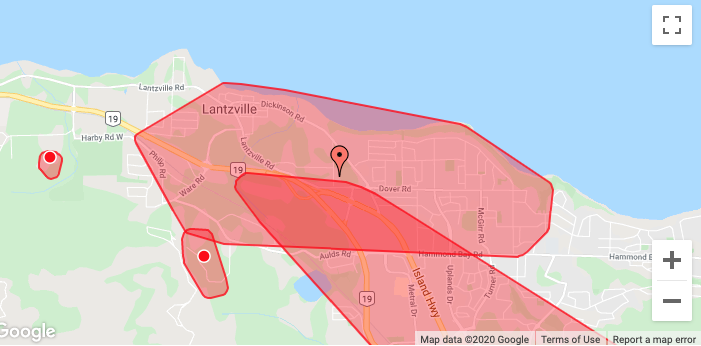 bchydro's tweet image. Crews will be heading to an outage affecting 2,800 customers in #Lantzville. They'll share updates here: ow.ly/cs1v50xYSFN