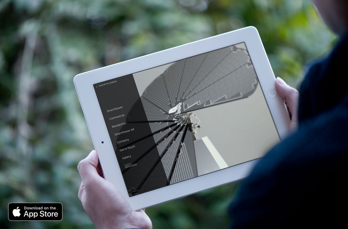 smartflower_sol's tweet photo. Our Smartflower AR app is now available on the App Store for iPad! 

Ever wanted to see what a #Smartflower would look like in your backyard? Now you can! Download the "Smartflower AR" app onto your iPad, and tap on "Smartflower AR".

#flowerpower #solarflower #SmartflowerAR https://t.co/g869jANQJY