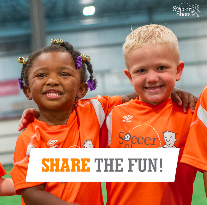 Soccer Island is more fun with friends! Ask your child's friends to join them for skill building, high-fives, silly dances, and more!