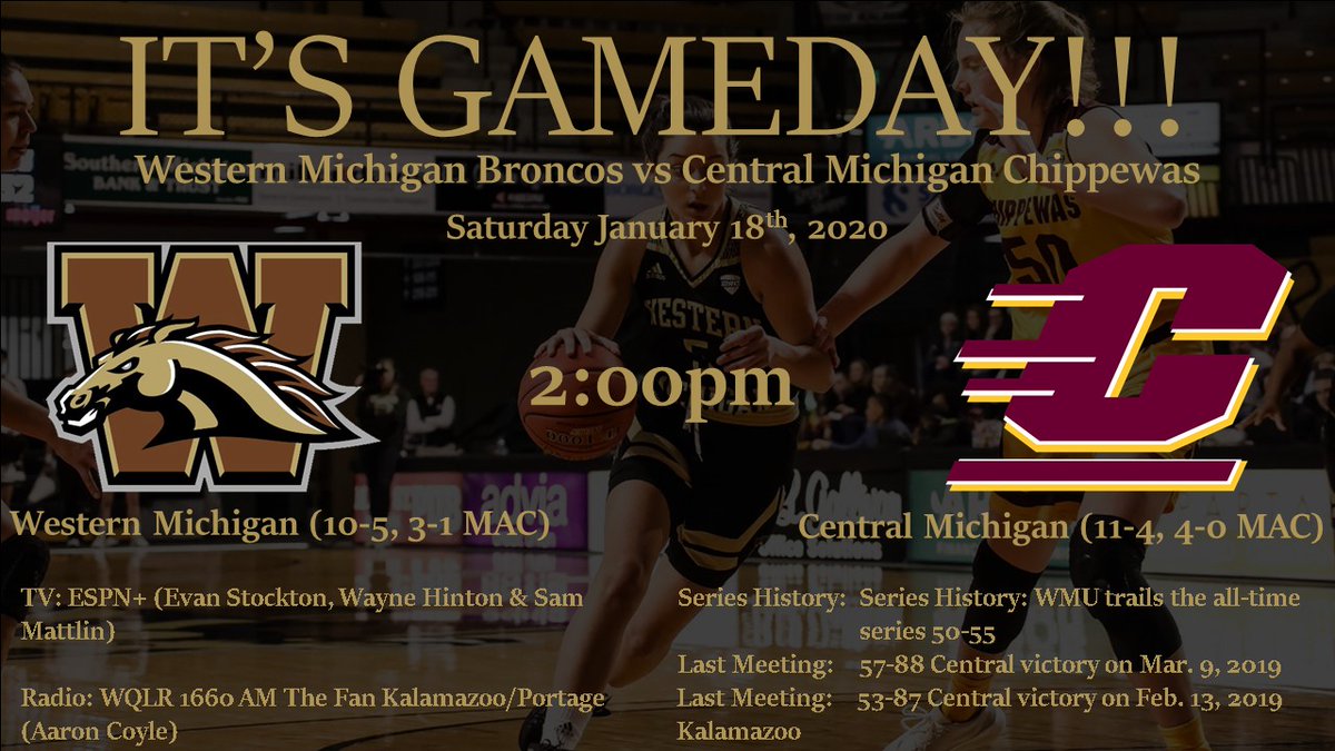 WMUtheZoo's tweet photo. IT'S GAMEDAY!!! @WMU_WBB hosts Central Michigan at 2pm and @WMUMBB host #KentIsNOTaState at 4:30pm. #bEATtheChips https://t.co/VusqBWly26