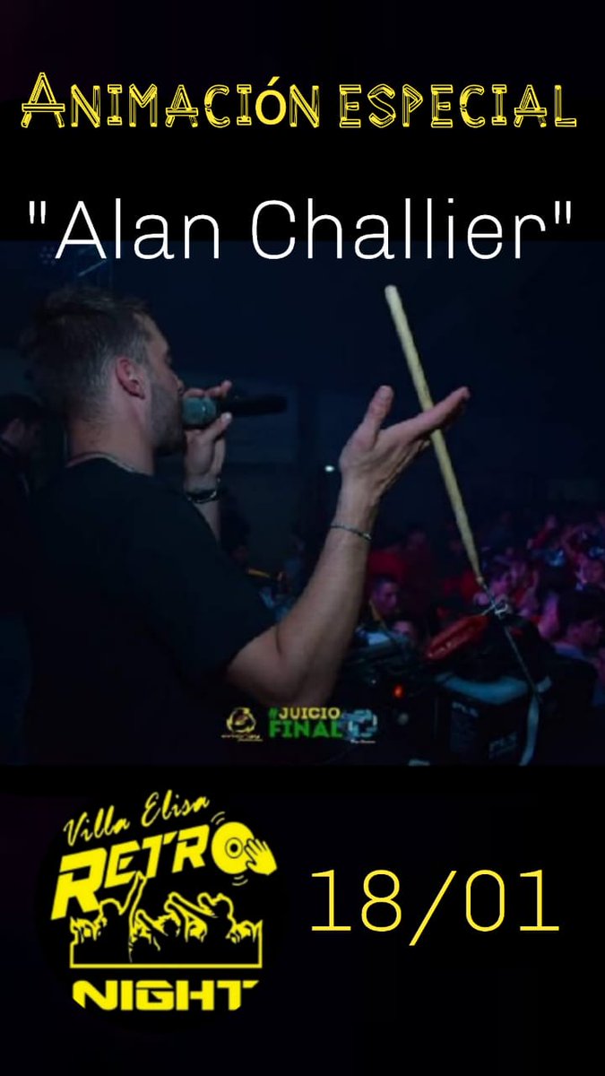 AlanChallier's tweet photo. LLEGÓ EL DIA 💣
LE METEMOS MUCHA FIESTITA A @RetroNight_VE QUE SE VIENE CON TODO MINEGROO !!
JUNTO A DJ BUTY VAMO A HACER QUILOMBITO 🔥🔥💣🔥🔥

Las últimas entradas las tiene @victorialmbrt_ así que pediselas a ella 🔥
NOS VEMOS ESTA NOCHE ⚠️ https://t.co/AAxCAaRFxO