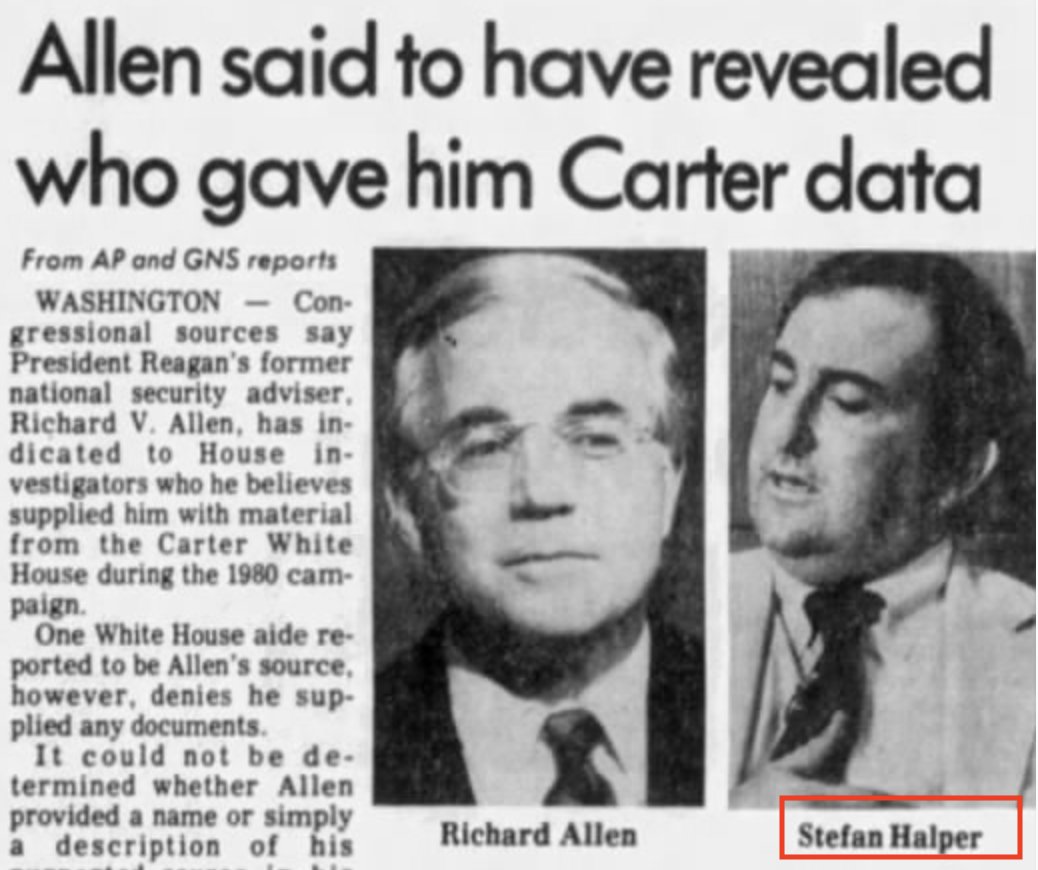 Halper is a veteran political operative. He has participated in or been associated with dirty tricks and scandal his entire life. Halper is an “accomplished political operative” linked to several dirty trick campaigns" /5