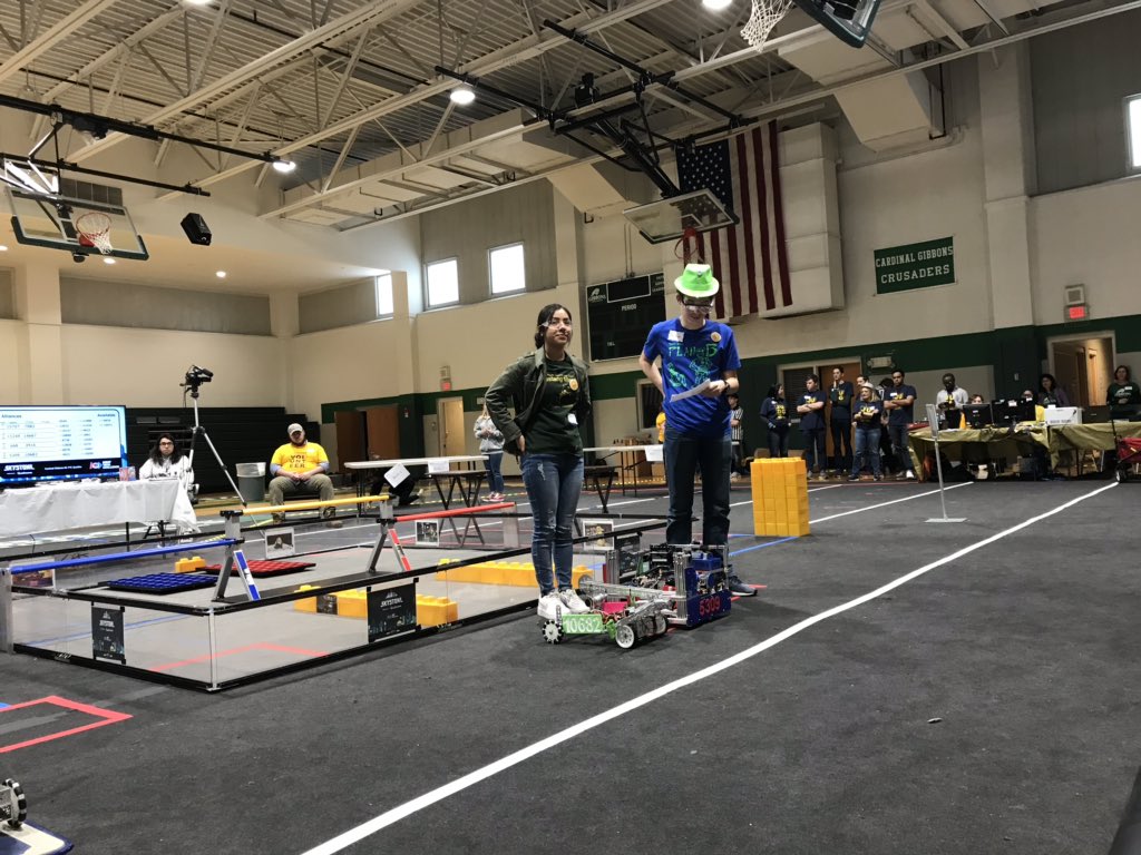 Mustang Maniacs from <a href="/NorthMooreHigh/">North Moore High</a> selected as an Alliance Partner for the Elimination Matches.  Check out the YouTube Live link below. <a href="/MCSDigital/">Moore County Digital</a>    youtu.be/Mpz3F8EDG7Q