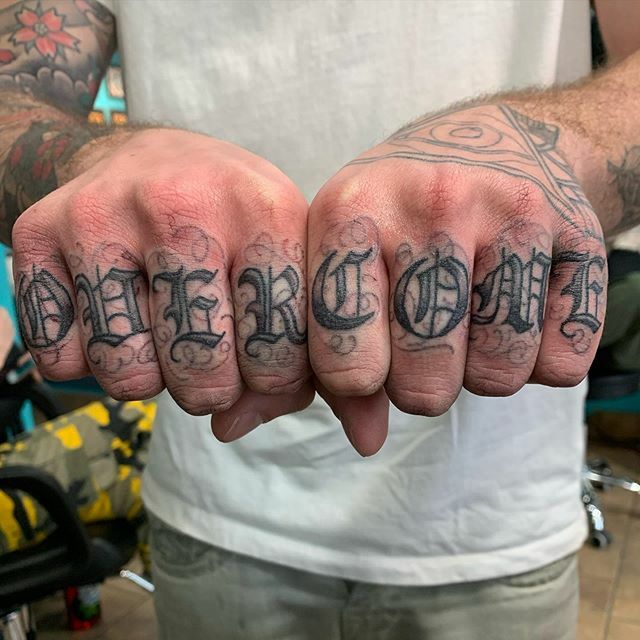 Old English S on finger by bob  Burning Sparrow Tattoo  Facebook
