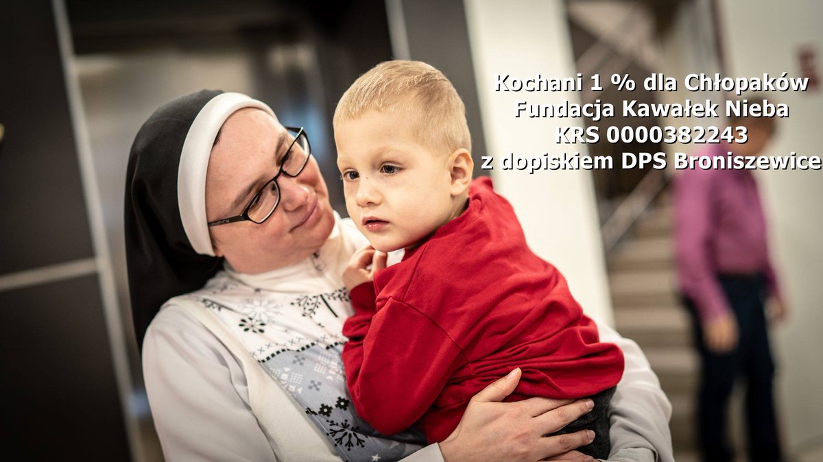 dpsbroniszewice's tweet photo. Kochani, prosimy o 1 % dla Chłopaków❤
Fundacja Kawałek Nieba
KRS 0000382243
z dopiskiem DPS Broniszewice https://t.co/Vj5DXYCyk0