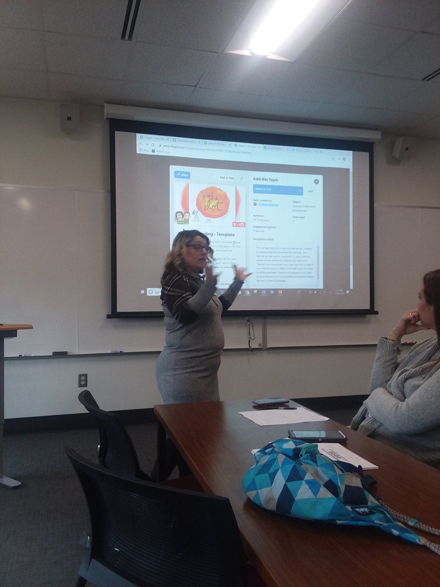 VickieReubenB's tweet photo. @gjrobinson Awesome job with your presentation at #NCAEE20! #FLIPOVERFLIPGRID Representing @OnslowSchools well! #ONSLOWDLT https://t.co/Gv4mj2Ua9G