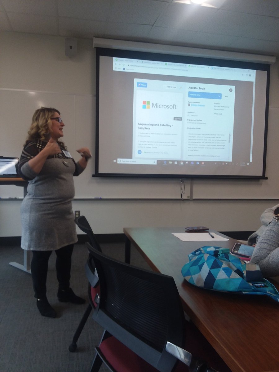 VickieReubenB's tweet photo. @gjrobinson Awesome job with your presentation at #NCAEE20! #FLIPOVERFLIPGRID Representing @OnslowSchools well! #ONSLOWDLT https://t.co/Gv4mj2Ua9G