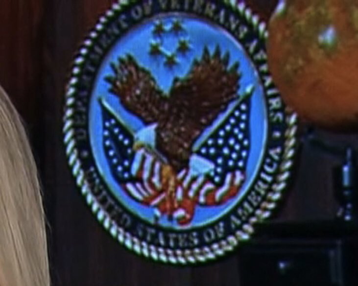 28/ We never expected to see Trump Impeachment Legal Team member Pam Bondi living in the TV Library Nook! On  @TODAYshow, Pam showed off her impressive collection, including plaques, a toy-sized military vehicle, and an authentic seal of the Department of Veterans Affairs. 