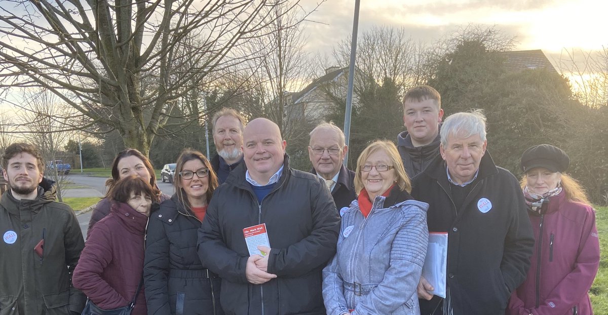 MarkWall1's tweet photo. First Saturday of the Election canvass and we were out in Newbridge, Portarlington and Castledermot. Thanks to all those who engaged with us and raised so many important issues. As always I would like to thank all those who helped with the canvass.and the many offering to help. https://t.co/dUBi7lbBOW