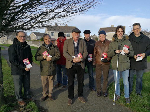 MarkWall1's tweet photo. First Saturday of the Election canvass and we were out in Newbridge, Portarlington and Castledermot. Thanks to all those who engaged with us and raised so many important issues. As always I would like to thank all those who helped with the canvass.and the many offering to help. https://t.co/dUBi7lbBOW