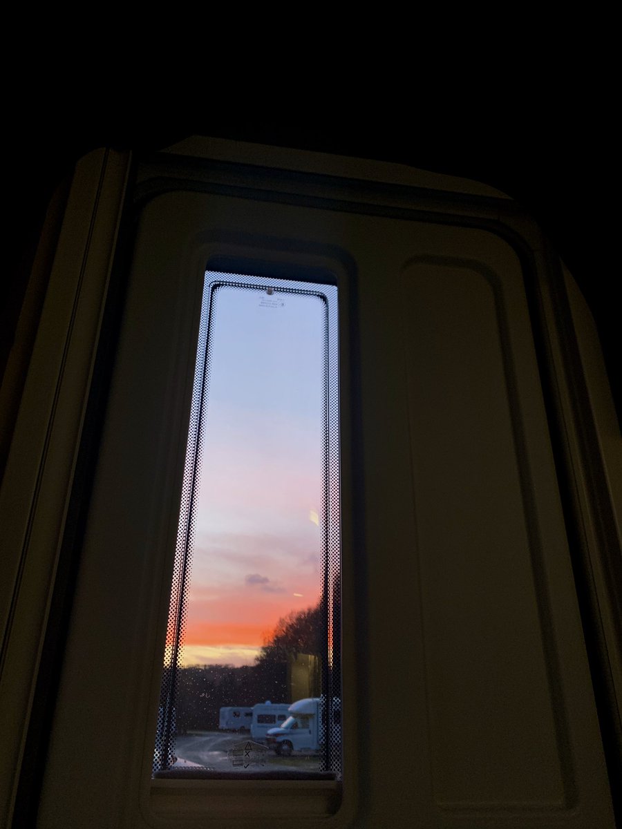 Great sunset here at <a href="/CampAndCaravan/">The C&CC</a> Delamere Forest. We’ve had a wonderful few days. #Caravan #caravanning