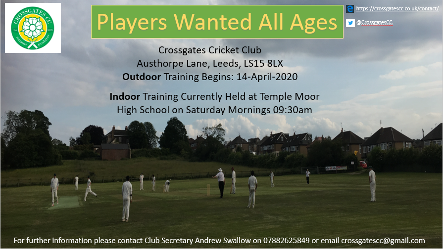 We are on the hunt for some new players to join our 1st and 2nd teams! You can be anyone- from a complete beginner to a seasoned pro come down and give it a go! 
Our ECB Level 3 Coach will put you through your paces and ensure you are being challenged #upthegates! #familyclub