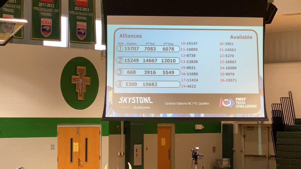 ASRobotix's tweet image. Yay! 3rd place alliance captain chooses 5549 BlueShift to join them in the final rounds! #GoBlues #AshevilleSchool