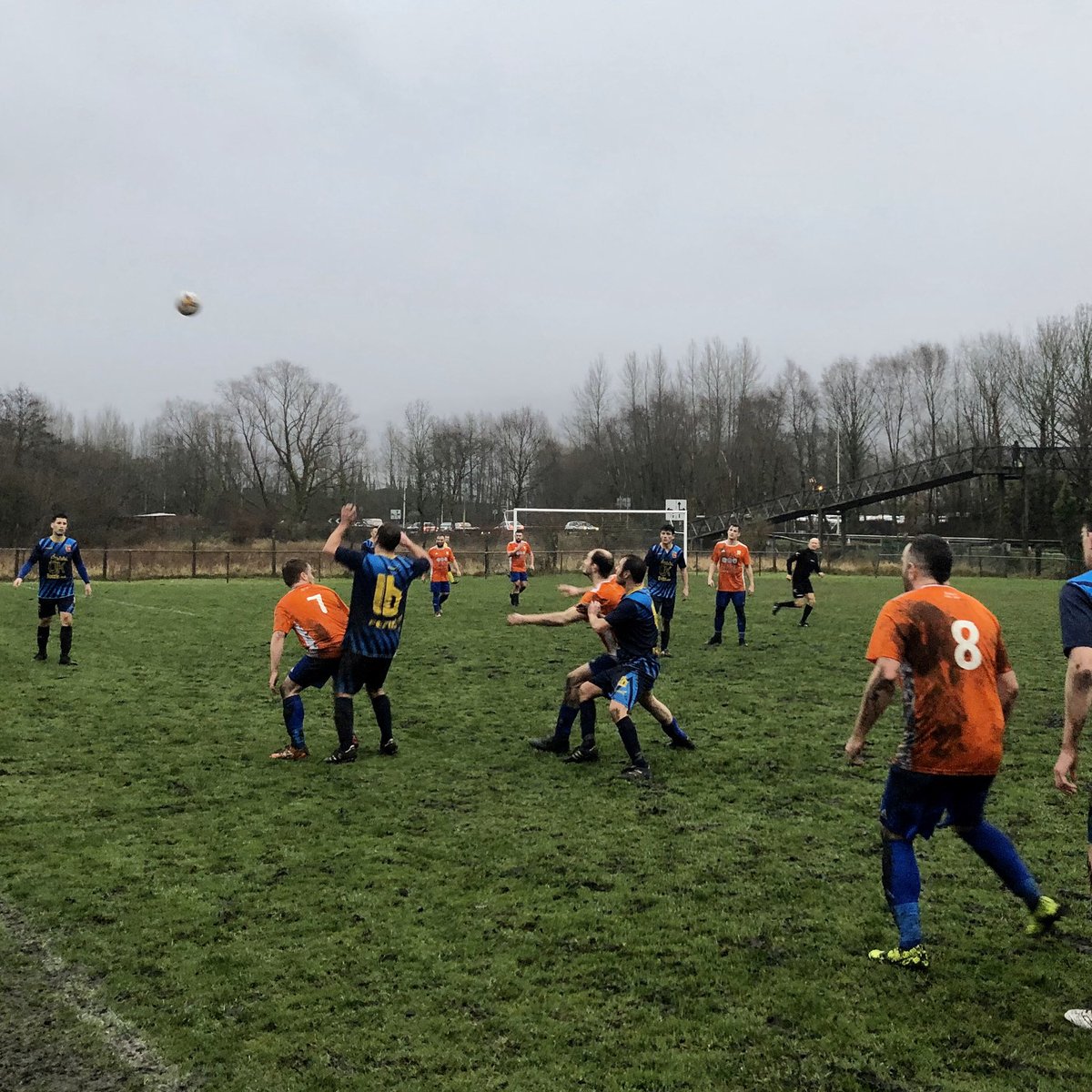 AfcAberaman's tweet photo. Last time out, despite a tough and determined performance against a strong opposition on a worn-out Mike's Field, we failed to capitalise from several missed opportunities to suffer a 2-1 loss. We look forward to our next game at Hirwaun on Saturday 25th January 🧡#uptheambers ⚽️ https://t.co/XZsrY2YMIb