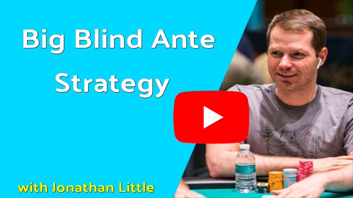 JonathanLittle's tweet photo. The Big Blind Ante. It speeds up play so you get more hands per level, but many people feel uncomfortable about the change in structure! In this video, I will show you when and when not to adjust your strategy! #BBAnte
https://t.co/Wv0h3o86uV https://t.co/wbL1WLyWPI