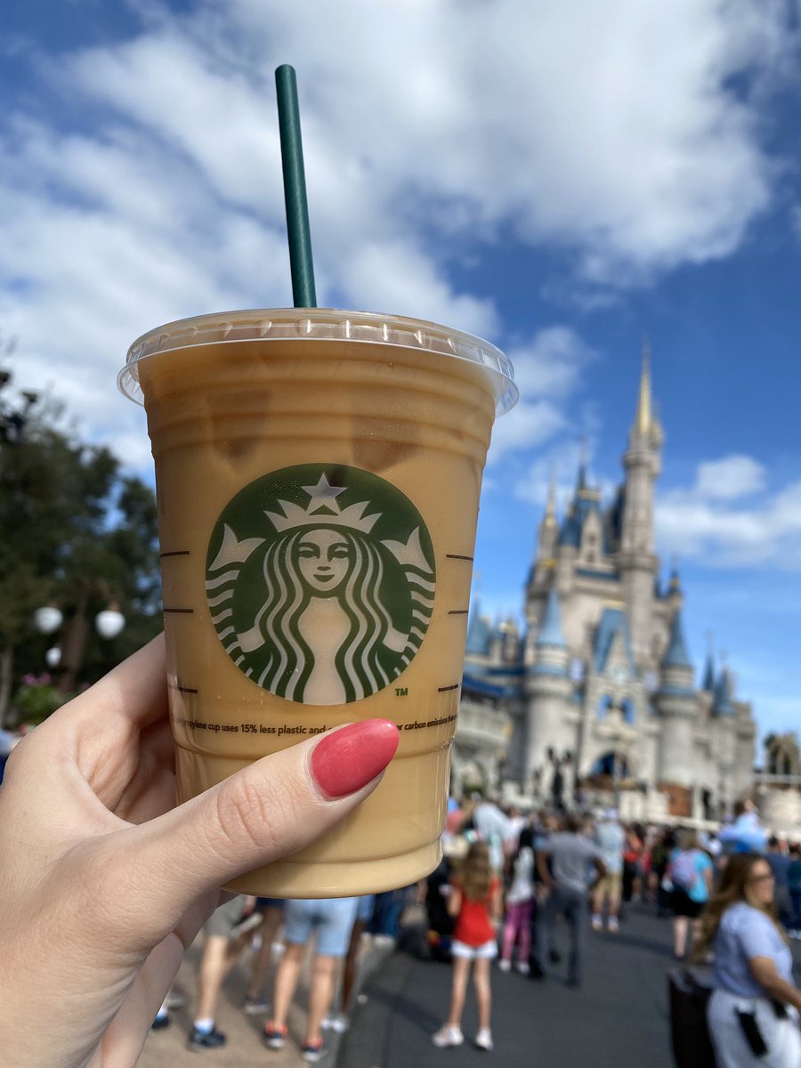 DisneyFoodBlog's tweet photo. Some days you just need a coffee ☕️ and a castle 🏰. https://t.co/DTy7DaupdI