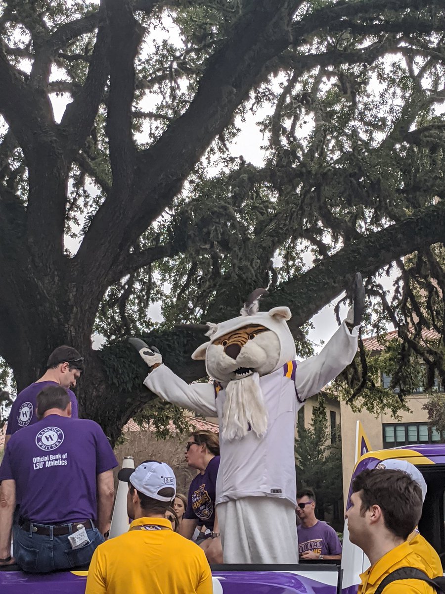 Mike the Tiger dressed up as a goat.