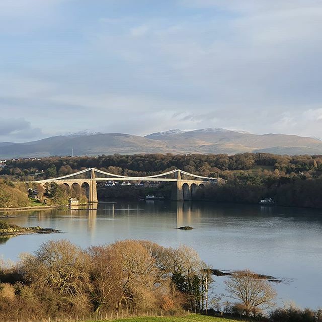 First time back in #Anglesey since November.  Felt a bit strange but this view helped.  #MenaiBridge