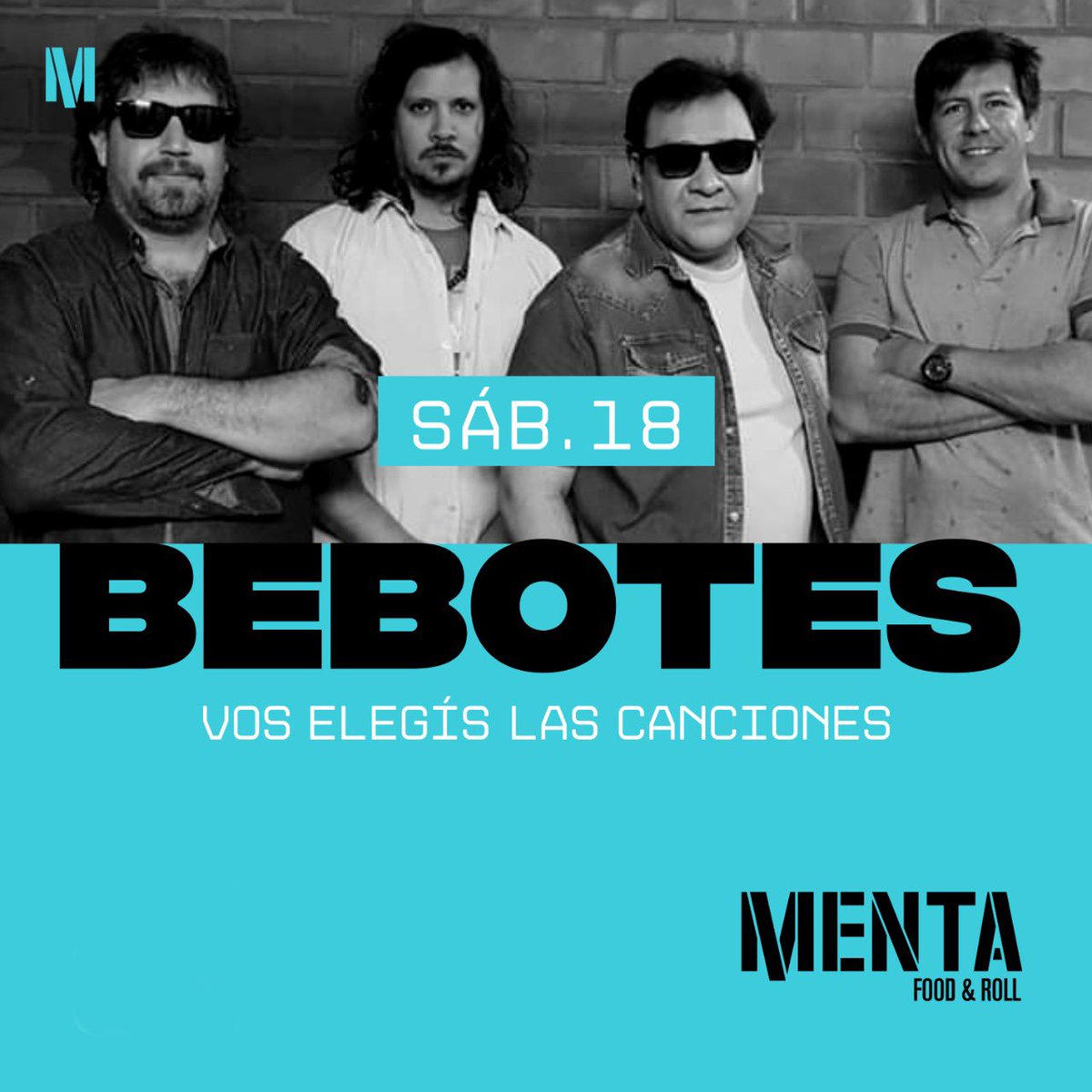mentaesperanza's tweet photo. Hoy @mentaesperanza Street&band Presenta BEBOTES #MENTA DJ INVITADO MARCOS KAPES #BEBOTES #NACIONALES #DIVERTIDOS #MODO #VACACIONES #dj #vivo #banda
Reservas 3496502189 https://t.co/xVdnG682wJ