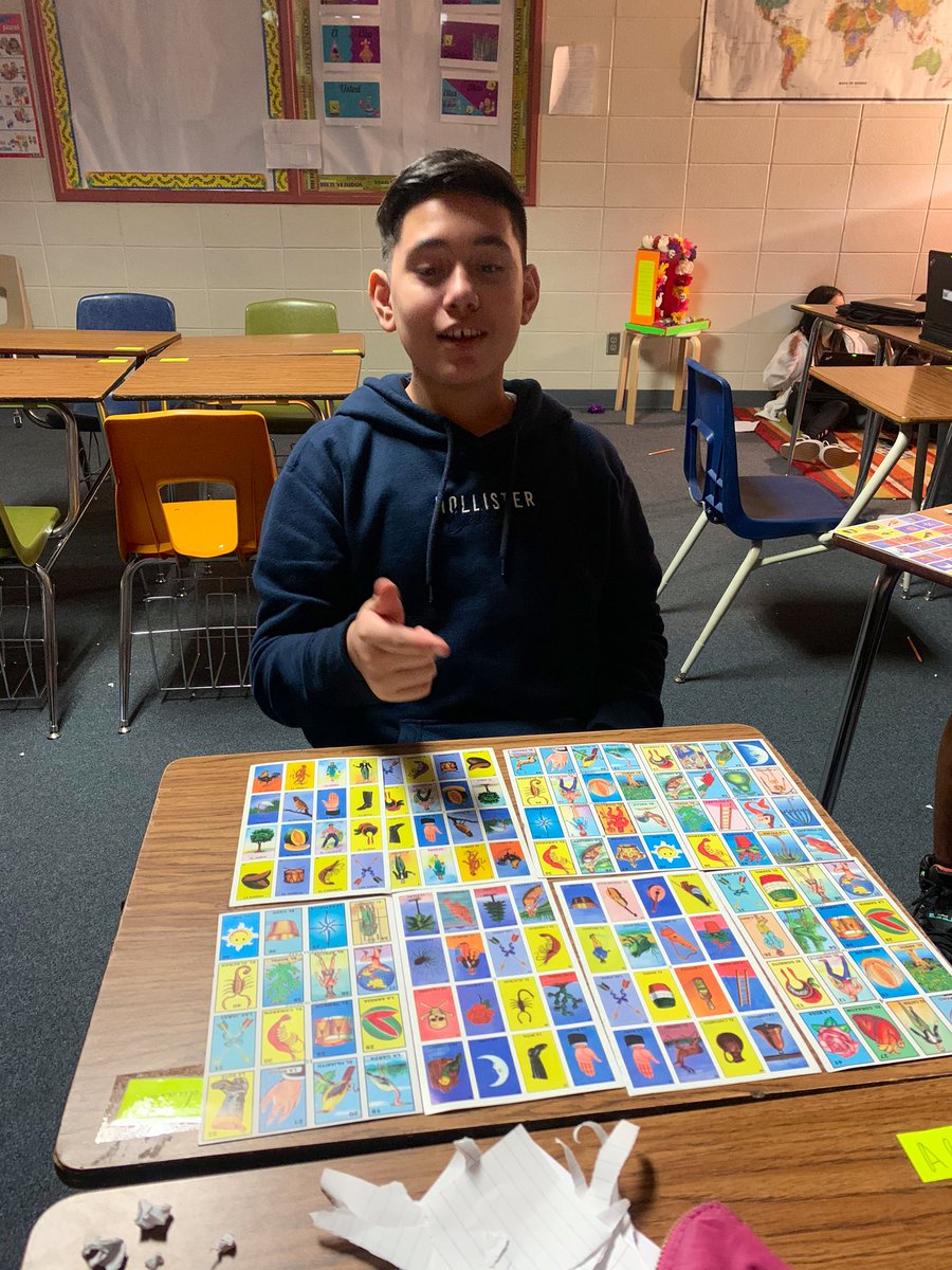 mslambarria's tweet photo. Mis estudiantes toman la lotería muy en serio 😂 Les encanta aprender acerca de la cultura de países hispanos! #kleinintermediate https://t.co/YvdZuAuTrT