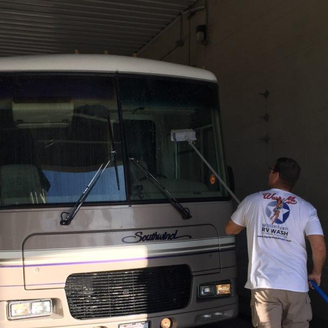 away_rv's tweet photo. If you want to wash your RV this weekend. We are still making appointments for tomorrow, Sunday. #RVwash https://t.co/1xNRhUWrN0 https://t.co/z1nEN7t4Fw