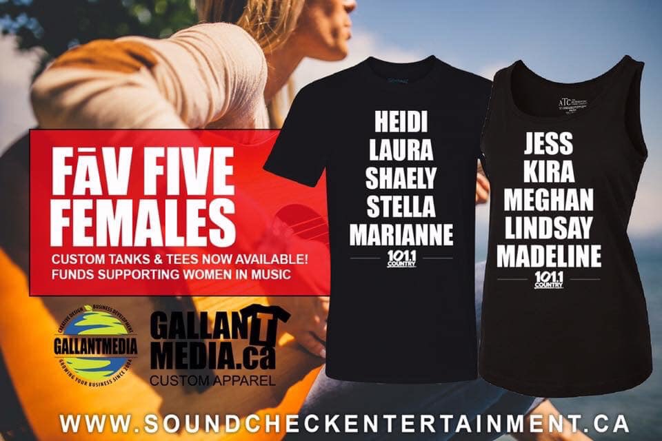 SoundCheckBlg's tweet photo. @MickeyGuyton @data_jada This is the link to our @Spotify playlist. This is only one of the ways we continue to promote and showcase the amazing female artists in North America and the world!
Keep sharing it and encourage people to follow it! https://t.co/Vej2e2gOS5
Plus our #FavFive shirts 🤘 https://t.co/z70VxbM3ei