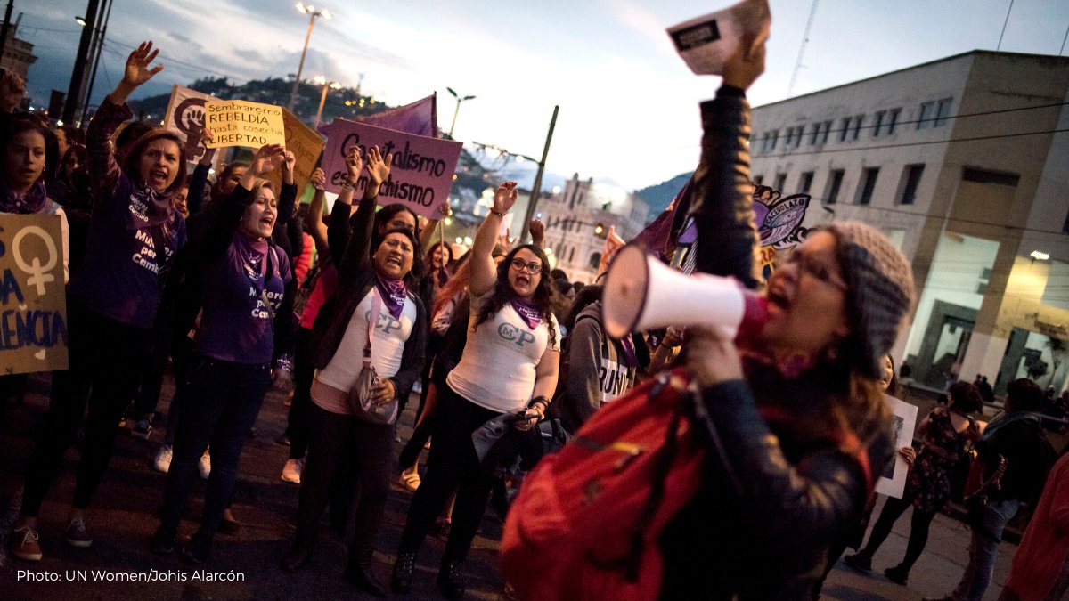 Why are women taking to the streets?

Because women continue to face violence.

Because women don’t get equal pay for equal work.

Because women continue to be excluded from decisions that affect their lives, their bodies, their policies &amp; their environment.

#WomensMarch2020