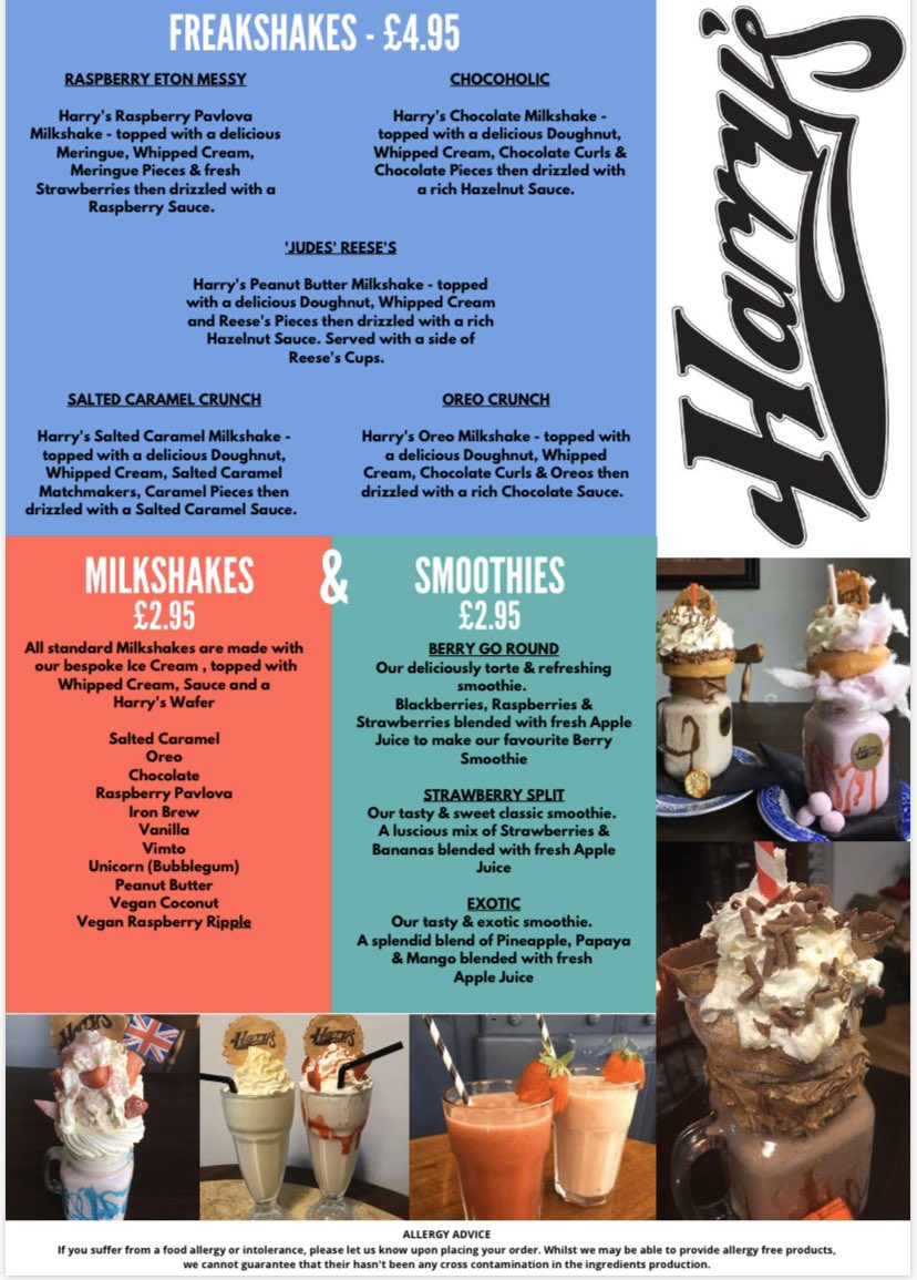 Harrysurmston's tweet photo. New Menu https://t.co/7XfYnlBFHD