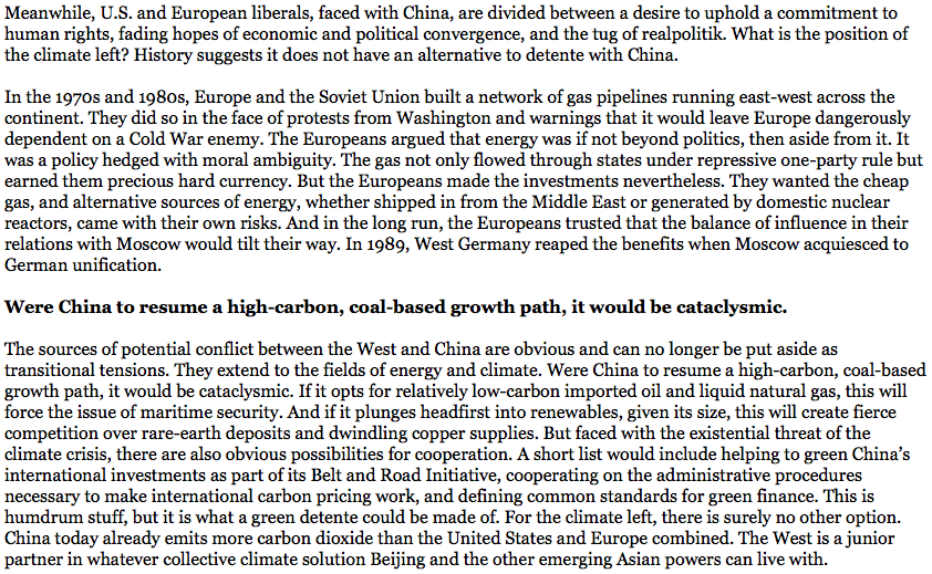  #GreenNewDeal needs Realpolitik. "The West is a junior partner in whatever collective climate solution Beijing & the other emerging Asian powers can live with"  @adam_tooze  #GeopoliticsofGHGs  https://foreignpolicy.com/2020/01/15/climate-socialism-supercharged-left-green-new-deal/