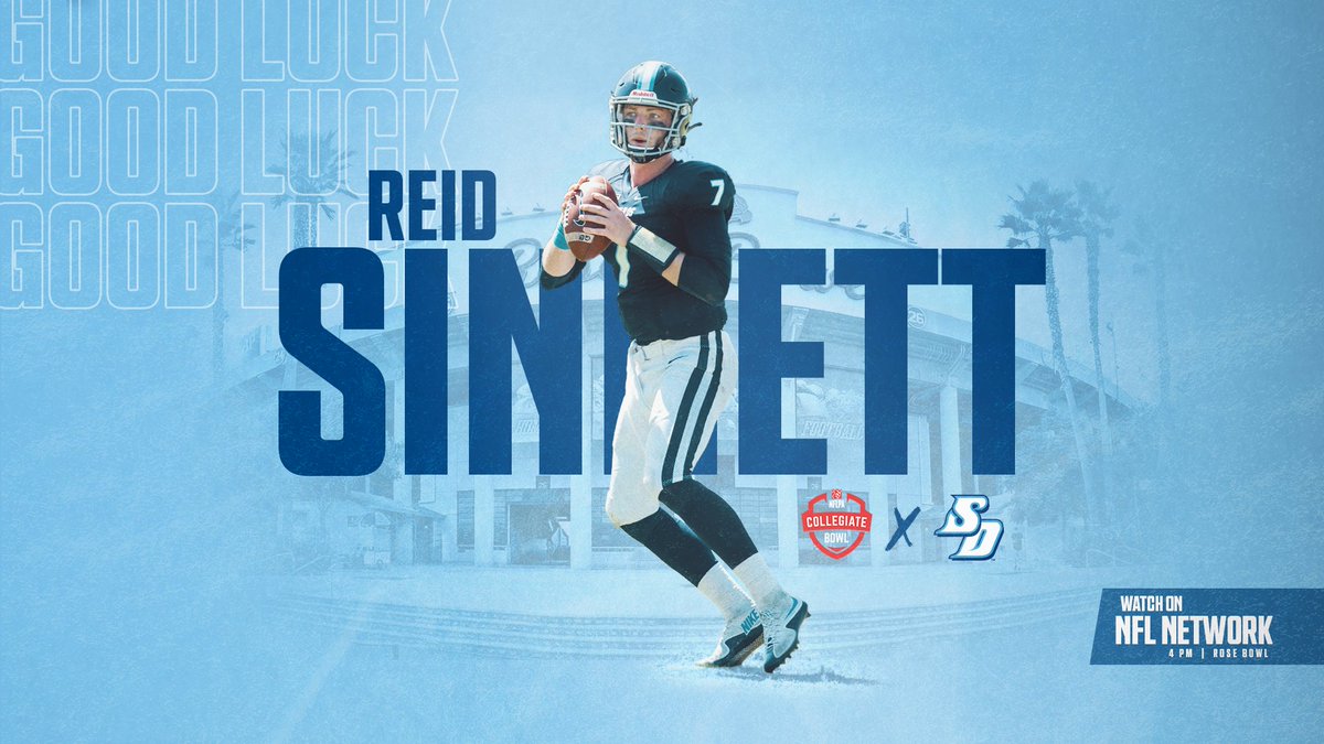 Best of luck to Reid Sinnett in today's <a href="/NFLPABowl/">The NFLPA Collegiate Bowl</a>!

👀 No. 17 on the National Team

Watch ➡ NFL Network (4 pm)

#GoToreros