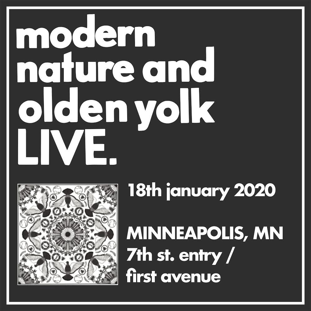 The penultimate show of this tour is tonight at @FirstAvenue 7thStEntry in Minneapolis - just us and The Yolks @oldenyolk - braving the snowy tundra. Can’t wait!