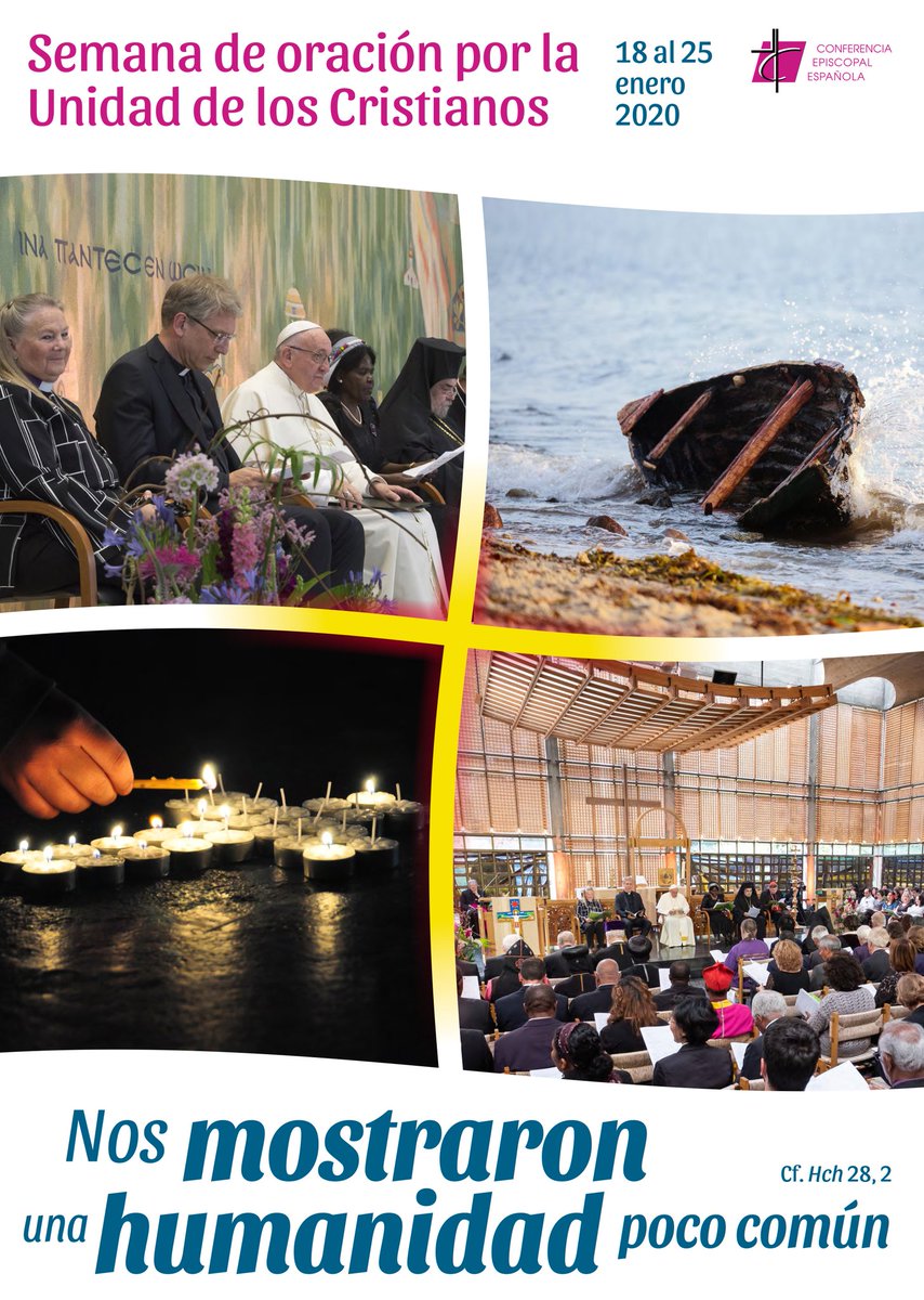 misevi_es's tweet photo. Nos unimos a la Semana de #oración por la Unidad de los Cristianos 2020 que hoy comienza y cuyo lema es: «Nos mostraron una humanidad poco común» (cf. Hch 28,2) https://t.co/QlI0fzCtp0 @Confepiscopal #SomosVicencianos #MiseviSuma https://t.co/SBI6paemUg