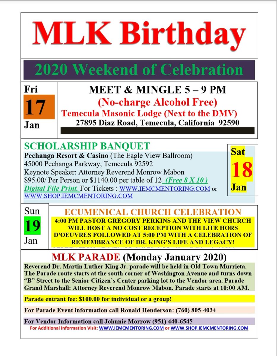 MLK Weekend of Celebration! 
Hope to see some of our Rail Ranch family at the parade on Monday <a href="/10am/">☆♩ ♪ ♫ ♬♡</a>.