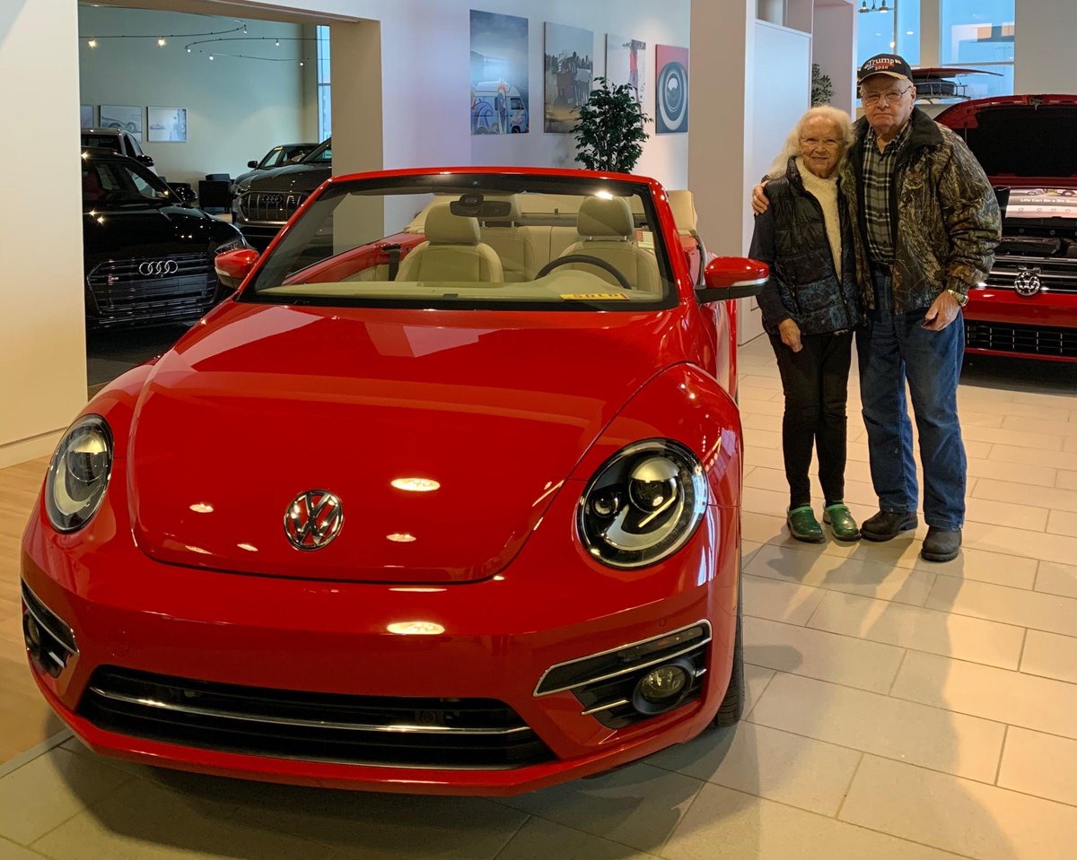 Congratulations to Carol on the purchase of her beautiful new Volkswagen Beetle convertible from Sales Specialist Eric Nelson! We hope that you love your new vehicle! #NewCarFeeling