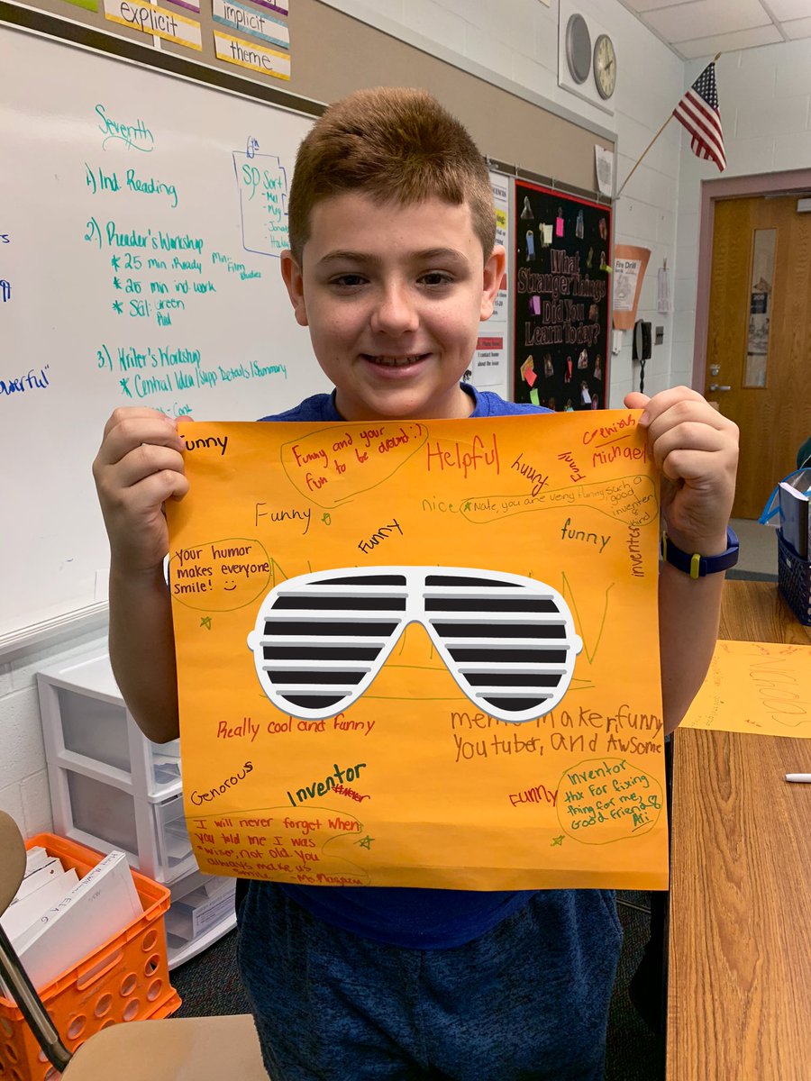 ms_magazu's tweet image. Thank you @MrsAddeo for sharing this activity with our class yesterday. It is ALWAYS worth it to invest time into social emotional growth. Look at those smiles! #loganproud #becauseofloganteachers